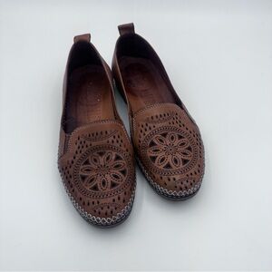 Spring Step Women’s Brown Leather Loafers